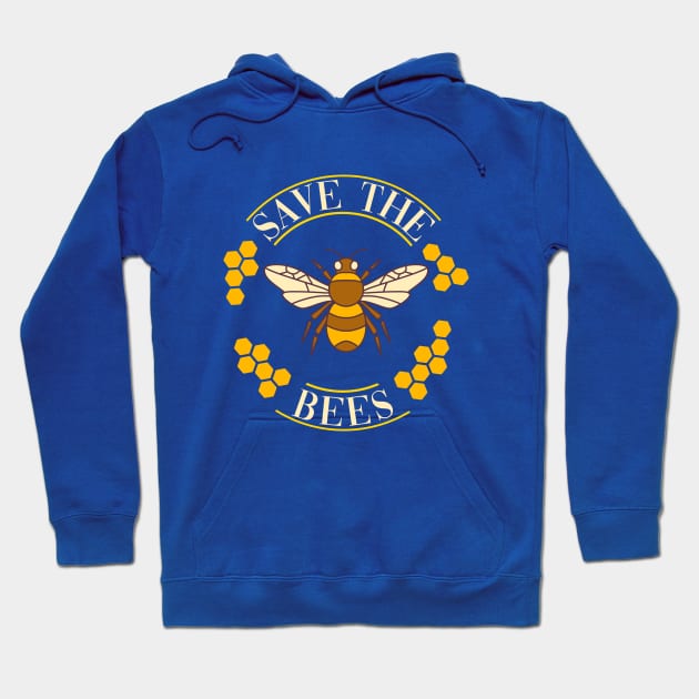 Save the Bees Hoodie by FontfulDesigns